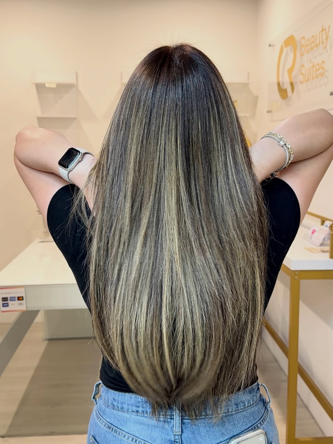Balayage straight result